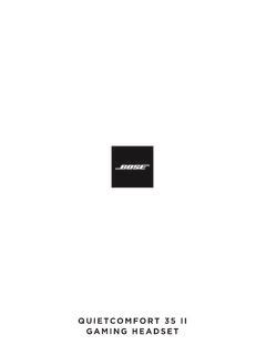 QUIETCOMFORT 35 II GAMING HEADSET - Bose / quietcomfort-35-ii-gaming ...