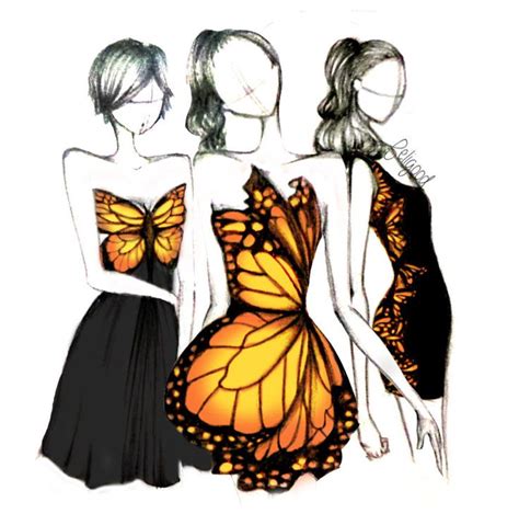 As you see, these are butterfliesss | Fashion illustration sketches dresses, Fashion ...