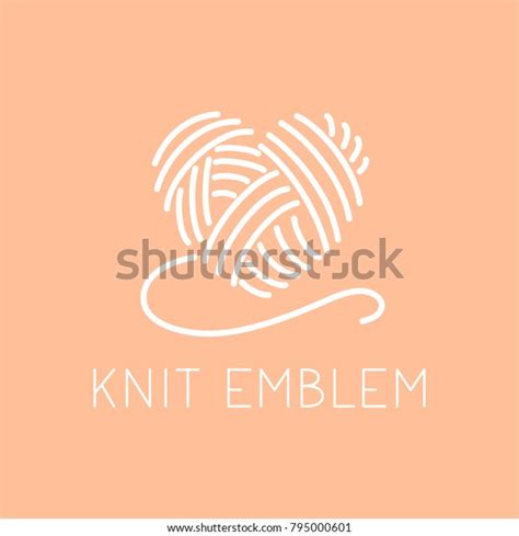 Knit Emblem Logo Concept Knitting Business Stock Vector (Royalty Free) 795000601 | Shutterstock