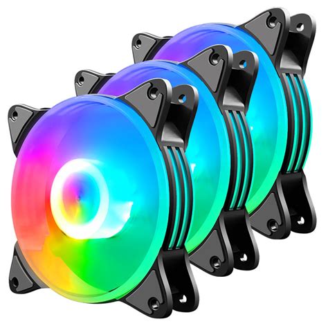 Coolmoon 120MM RGB Fan Cooler For PC Desktop Case Silent Multilayer Light | Alexnld.com