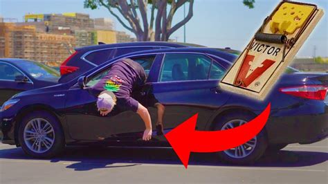 RAT TRAP BAIT CAR PRANK PART 2!! - YouTube