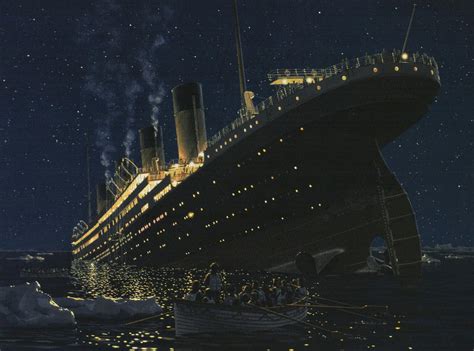 Titanic Sinking Stern by Ken Marschall by lusitania25 on DeviantArt