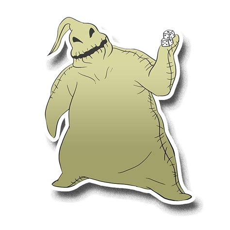 Nightmare Before Christmas Sticker – Oogie Boogie – Acid Ink Designs