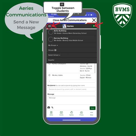 Aeries App - Communications – Aeries – Beverly Vista Middle School