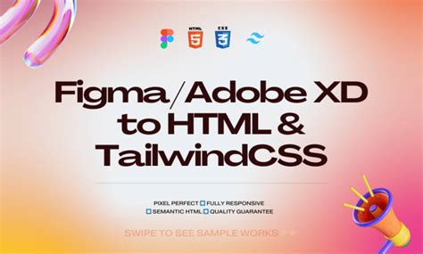 Convert figma design to html and tailwind css by Pia_juan | Fiverr