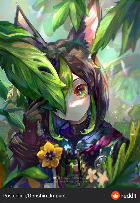 Tighnari art by me! 🌿🌱 : r/TighnariMains