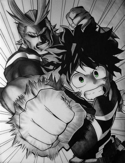 My Hero Academia - All Might and Deku by TricepTerry on DeviantArt