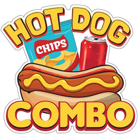 Hot Dog Combo Decal Concession Stand Food Truck Sticker - Walmart.com ...