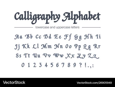 Bold Calligraphy Alphabet Fonts