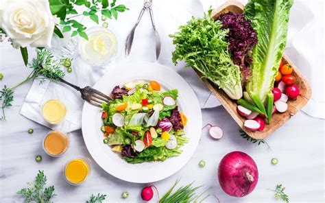 Download A Delicious Mixed Salad With Fresh Vegetables | Wallpapers.com