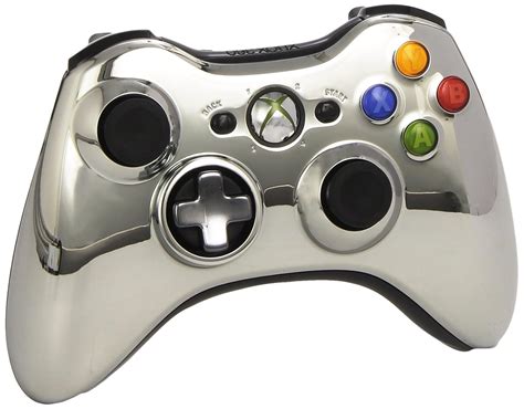 Official Xbox 360 Wireless Controller - Chrome Silver (Xbox 360): Amazon.co.uk: PC & Video Games