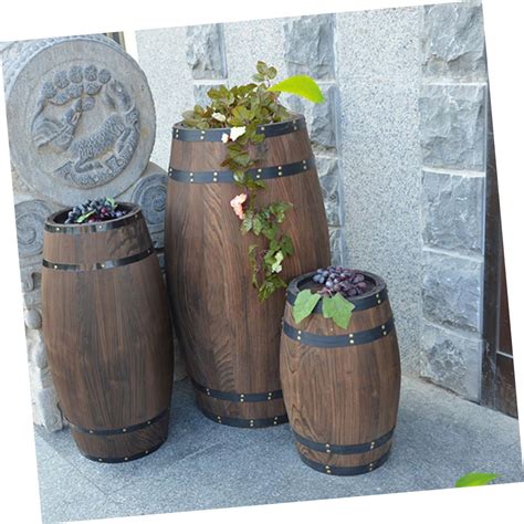 Yardenfun Oak Barrel Decoration Props Wooden Decor Wood Decor Wooden ...