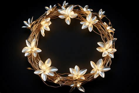 Mistletoe wreath jewelry flower light. | Premium Photo - rawpixel