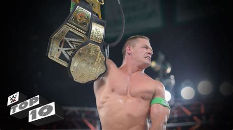 John Cena's Greatest World Title Triumphs: WWE Top 10 - YouTube