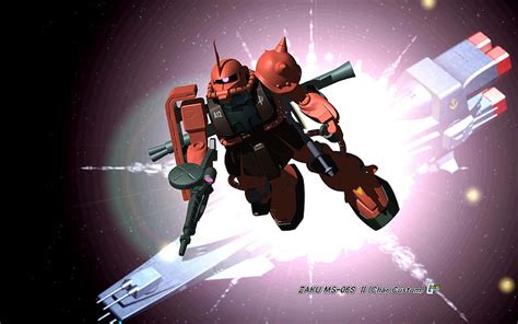 GUNDAM ZAKU MS-06S II(Char Custom), gundam, suit, ii, zaku, mobile, custom, ms-06s, HD wallpaper ...