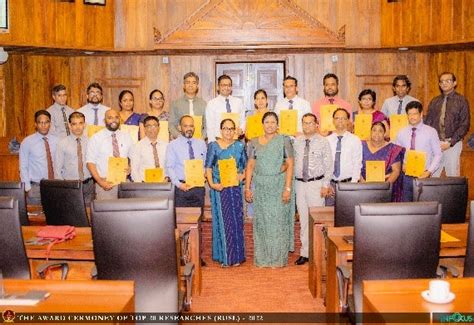 The award ceremony of TOP 20 Researches of the Rajarata University of Sri Lanka for 2022 ...