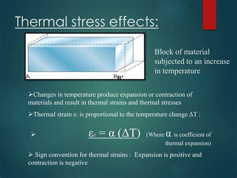 Thermal stress and strains