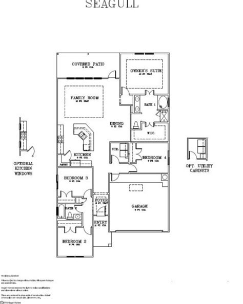 Floor Plans | Seagull | Corpus Christi New Home Builder