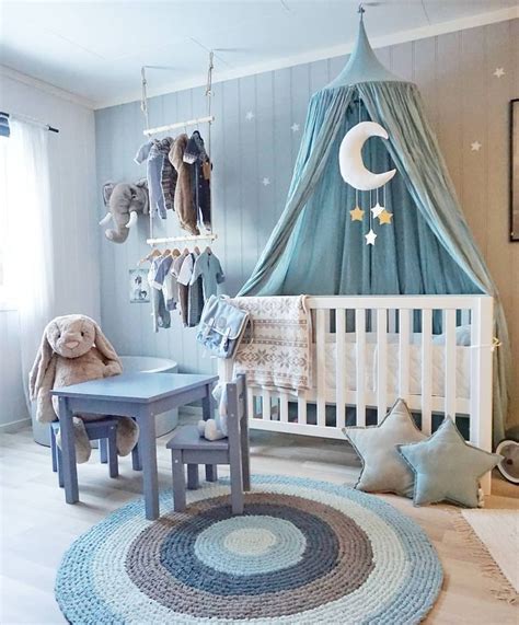 baby blue nursery | Baby boy room decor, Nursery baby room, Baby room ...