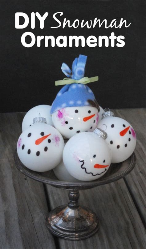 DIY Snowman Ornaments | Endlessly Inspired