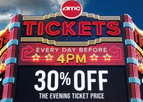 Matinee discounts at AMC Theatres every day