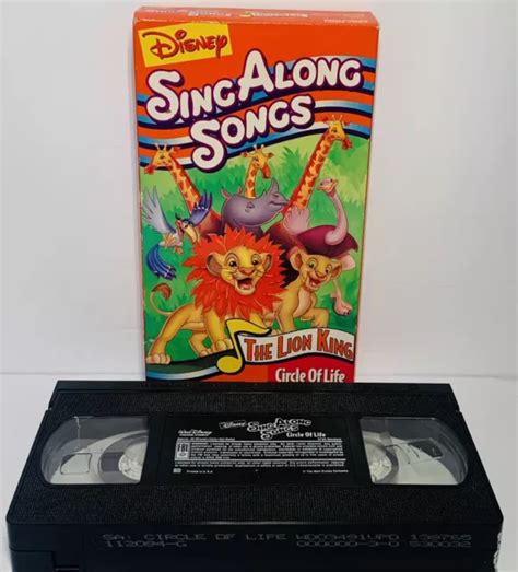 DISNEY SING ALONG Songs The Lion King: Circle of Life (VHS, 1994) 14 ...