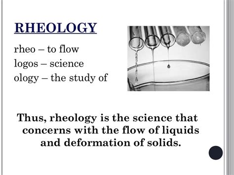 Rheology Of Fluids