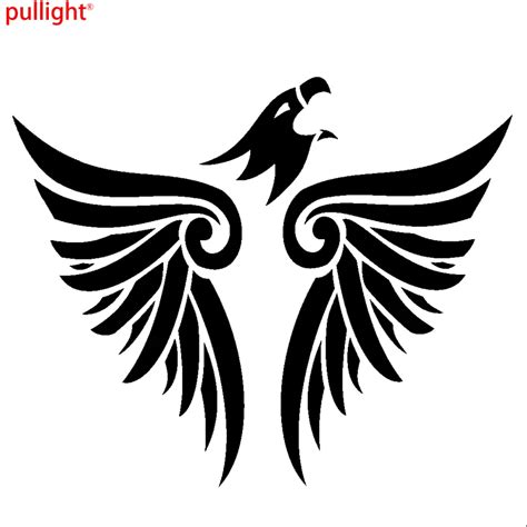 Car Flying Eagle Wings Animal Hood Decals Vinyl Tribal sticker-in Car Stickers from Automobiles ...