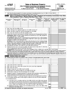 Sale Of Exchange Property Form 4797 - Fill and Sign Printable Template ...