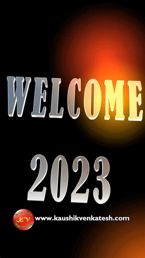 Welcome 2023 Wallpaper Download | MobCup