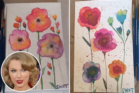 Reading Into Taylor Swift’s Floral Watercolors | Vanity Fair