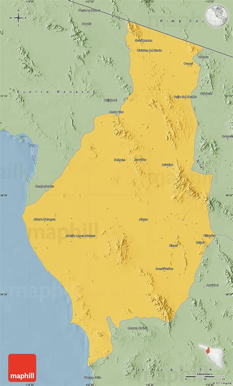 Savanna Style Map of Caborca