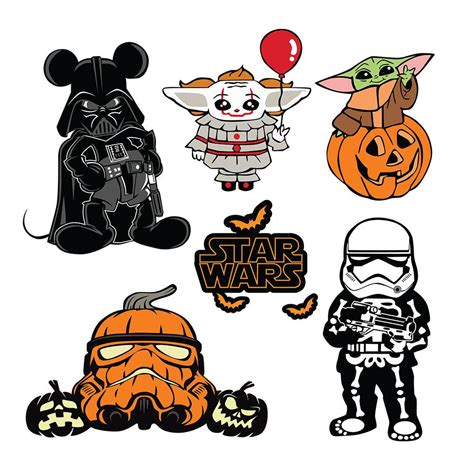 Star Wars Halloween - Cricut File - Svg, Png, Dxf, Eps - LightBoxGoodMan