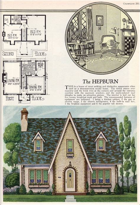 Old English Cottage House Plans | Vintage house plans, 1920s house ...