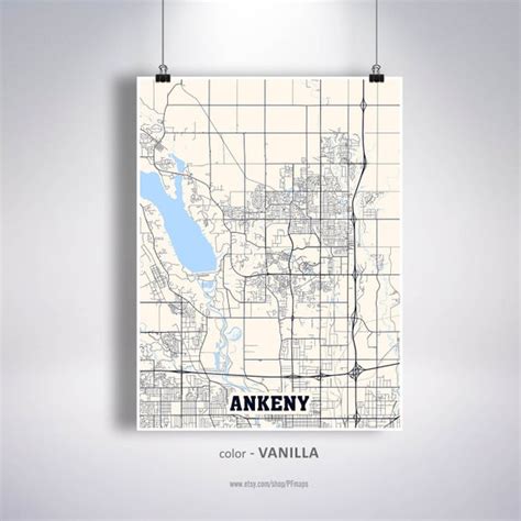 Ankeny Map Print Ankeny City Map Iowa IA USA Map Poster | Etsy