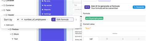 Sorting a table help - How do I? - WeWeb Community