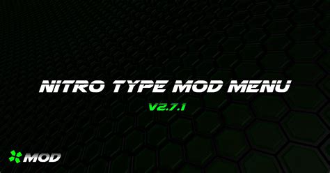 Nitro Type Mod Menu (PC Download) | X Mod