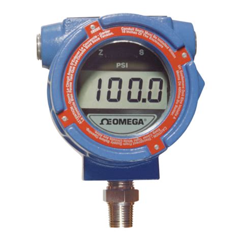 OMEGA PRESSURE GAUGES DPG3000 USER MANUAL Pdf Download | ManualsLib