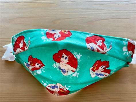 Disney Ariel Face Mask Adult Ready To Ship | Etsy