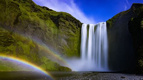 Skogafoss waterfall Iceland 4K Wallpapers | HD Wallpapers | ID #24724