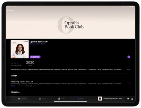 Apple Launches Oprah's Book Club Podcast Featuring 8-Part Series on ...