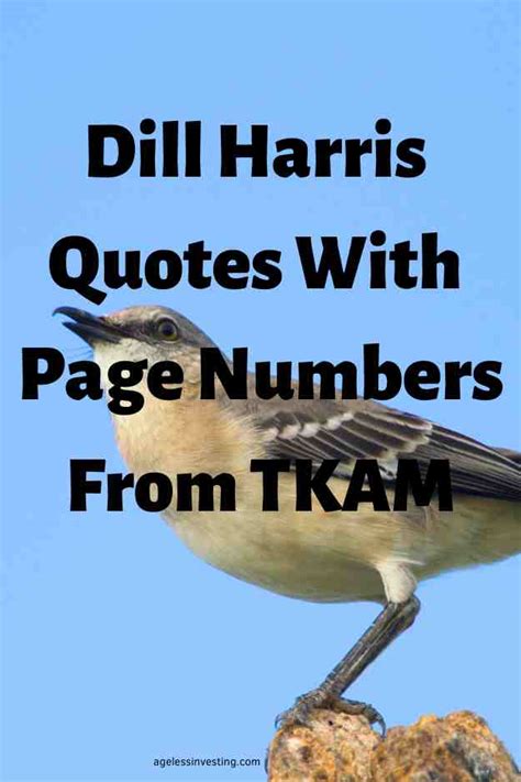 15 Dill Harris Quotes With Page Numbers From TKAM | Ageless Investing