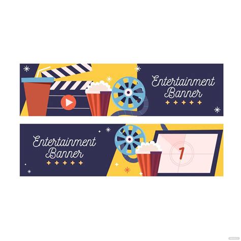 Entertainment Banner Vector in Illustrator, EPS, JPG, PNG, SVG - Download | Template.net