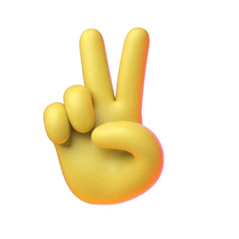 Hand Peace Sticker by Emoji for iOS & Android | GIPHY | Animated ...