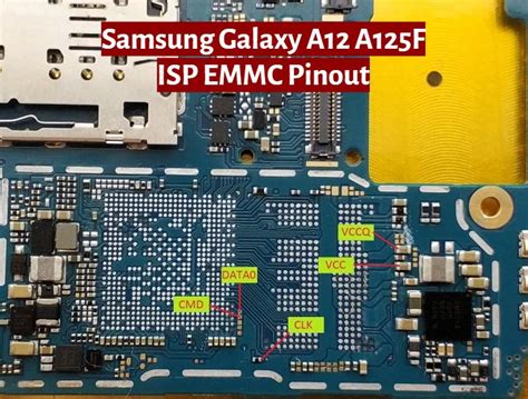Samsung Galaxy A12 A125f Isp Emmc Pinout Test Point | Images and Photos finder