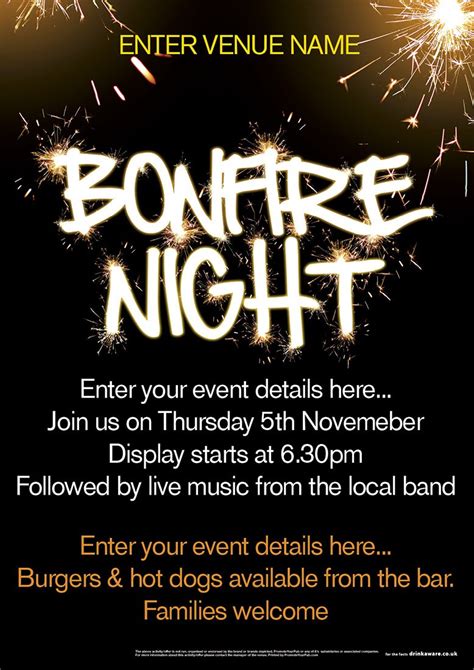 Bonfire Night Poster (A2) | Promote Your Pub