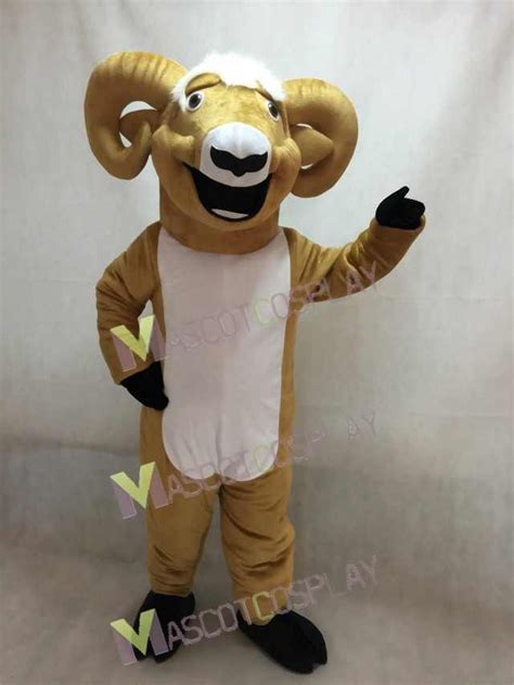 Cute Ram Mascot Costume with White Belly