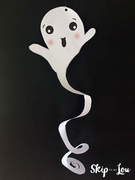 Adorable Paper Ghost Craft - BOO! | Skip To My Lou