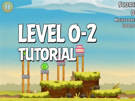 Angry Birds Tutorial Level 0-2 Walkthrough | AngryBirdsNest