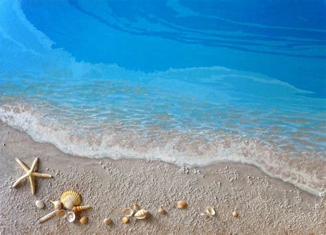 "Blue Sea" Original Painting, Painting by Irini Karpikioti | Artmajeur